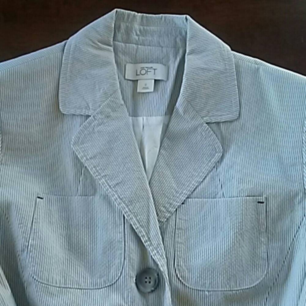 Ann Taylor LOFT striped blazer